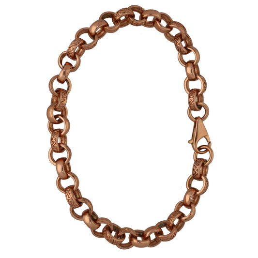 9ct Rose Gold Belcher Bracelet