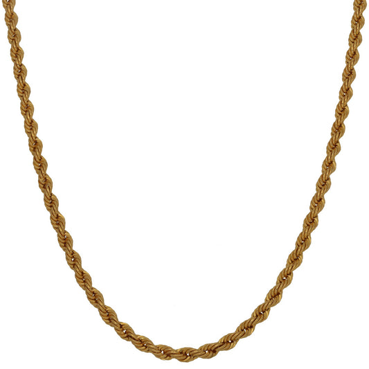 22ct Gold Rope Chain 20"