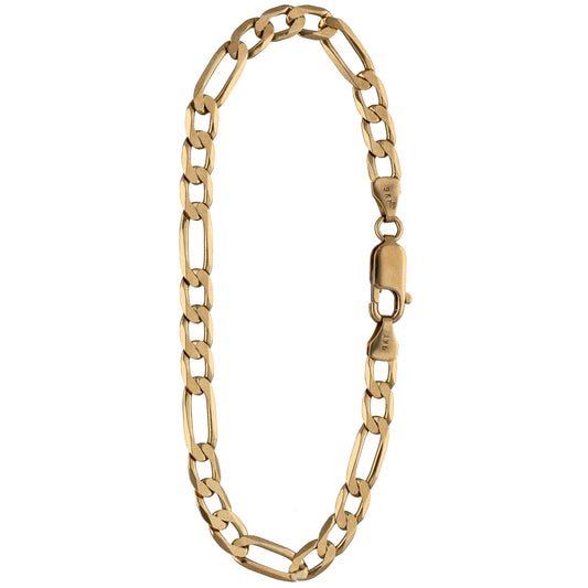 9ct Gold Figaro Bracelet