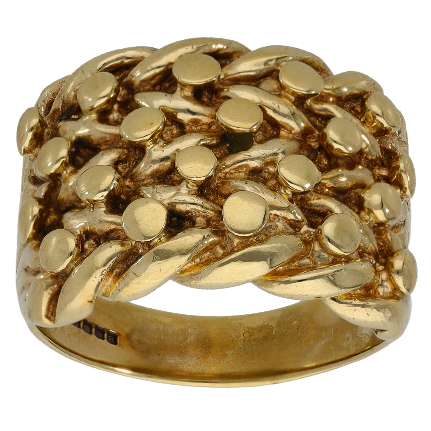 9ct Gold Keeper Ring Size U