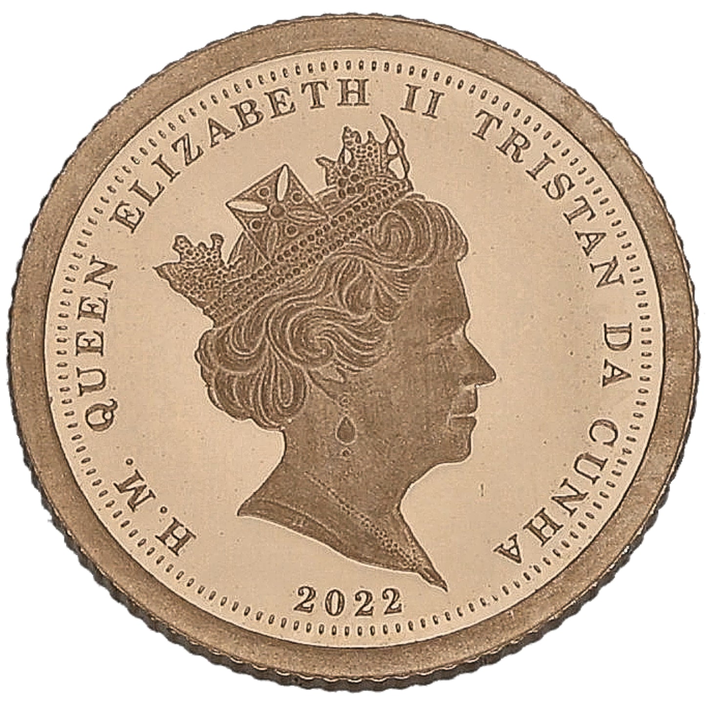 22ct Gold Platinum Jubilee Monarch Eighth Sovereign Coin 2022