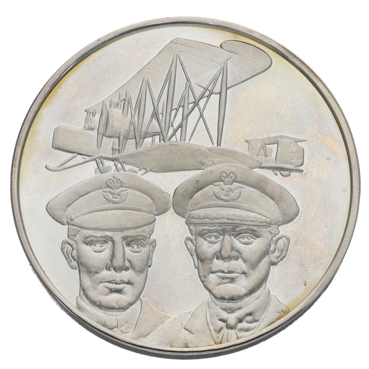 Silver Royal Airforce Museum First Flight Great Britain To South Africa Medal