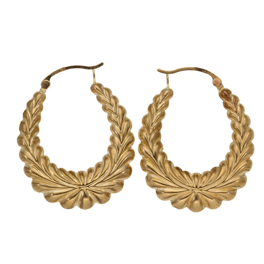 9ct Gold Creole Earrings