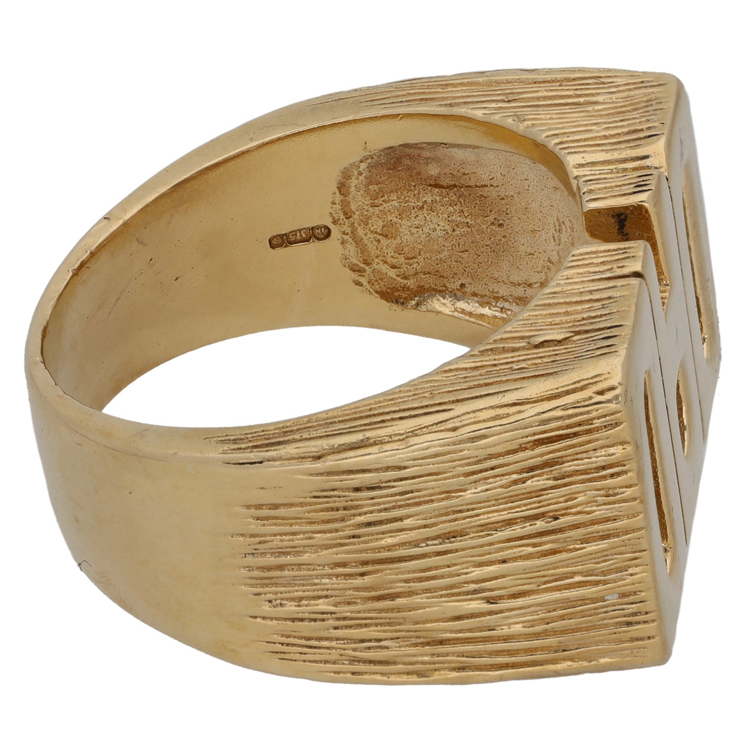 9ct Gold Dad Ring Size Y