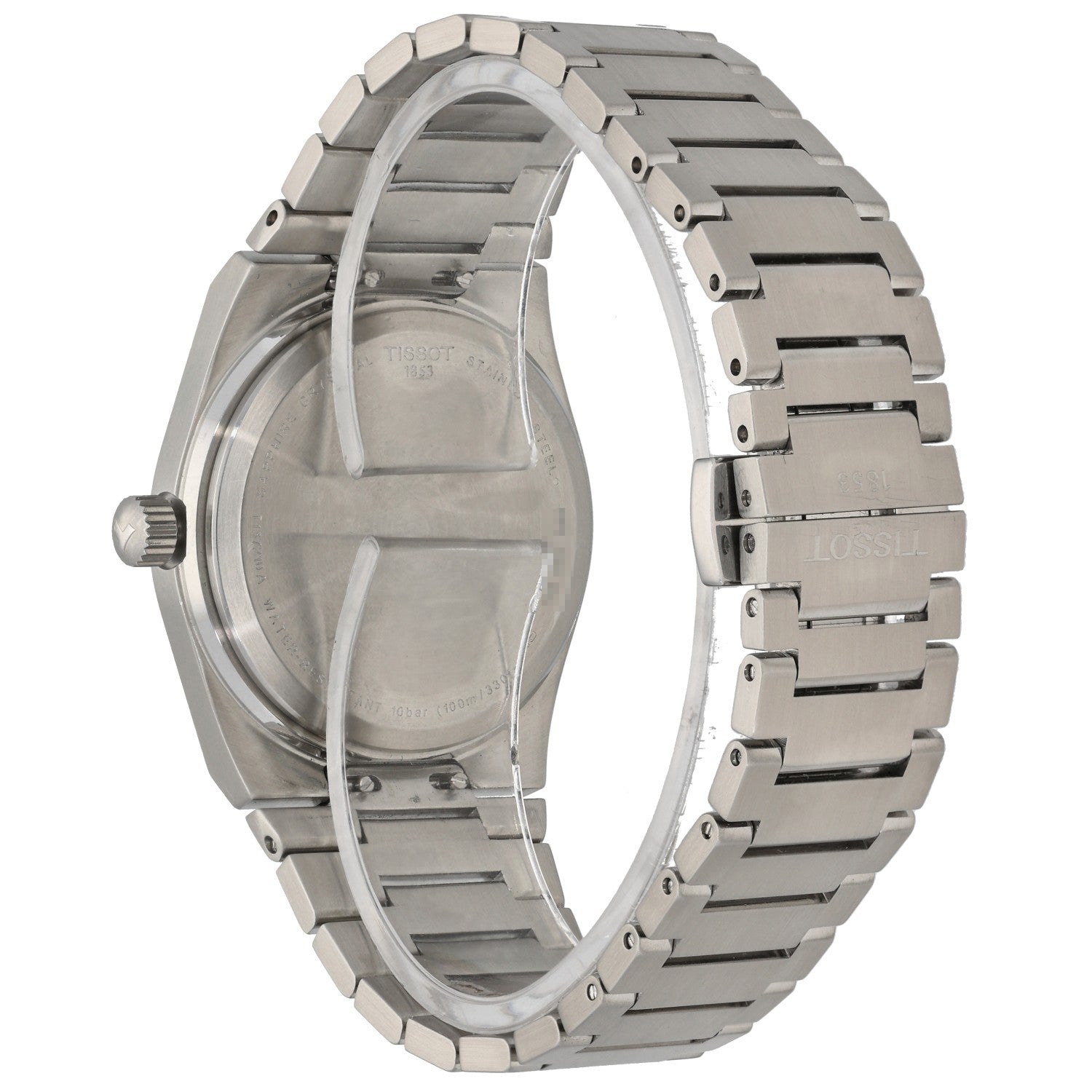 Tissot PRX T137210A, with a stainless steel case and bracelet, front facing image