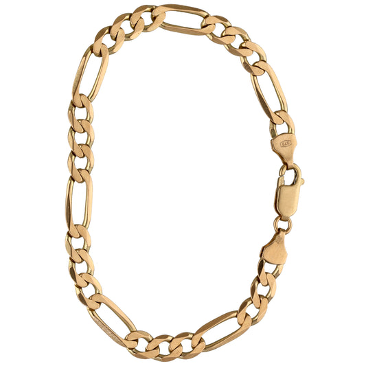 9ct Gold Figaro Bracelet