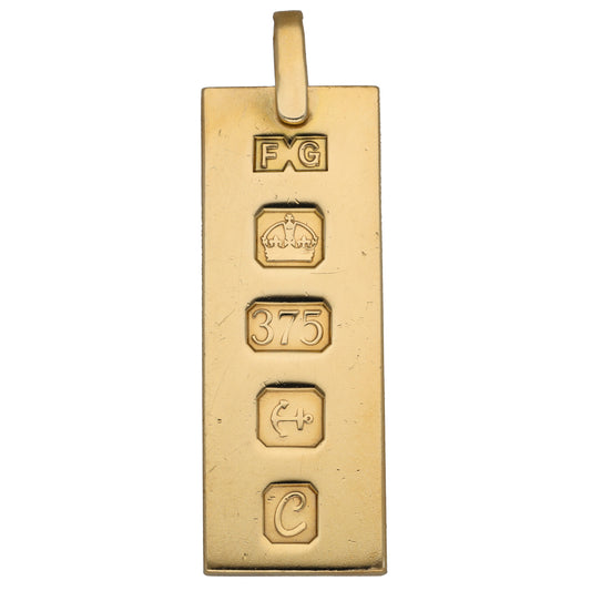 9ct Gold Ingot Pendant