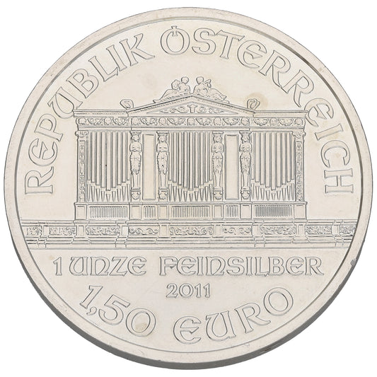 Fine Silver Austrian Philharmonic 1 OZ Coin 2011