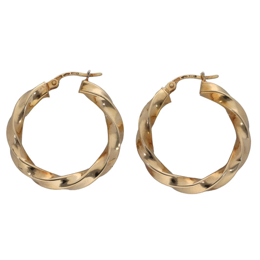 9ct Gold Creole Earrings
