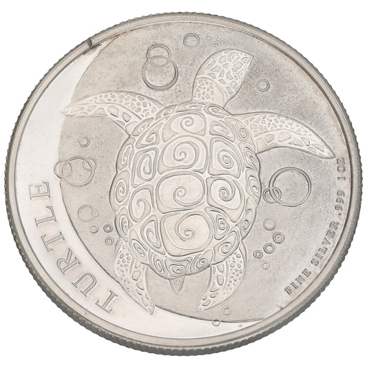 Fine Silver Queen Elizabeth II Turtle 1 OZ Coin 2020