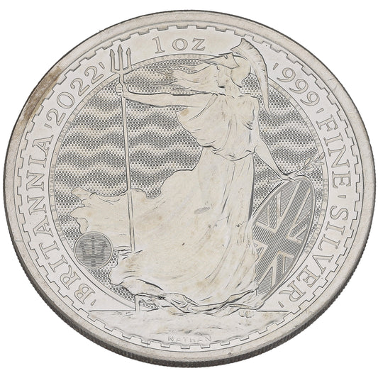 Fine Silver Queen Elizabeth II 1 OZ Britannia Coin 2022