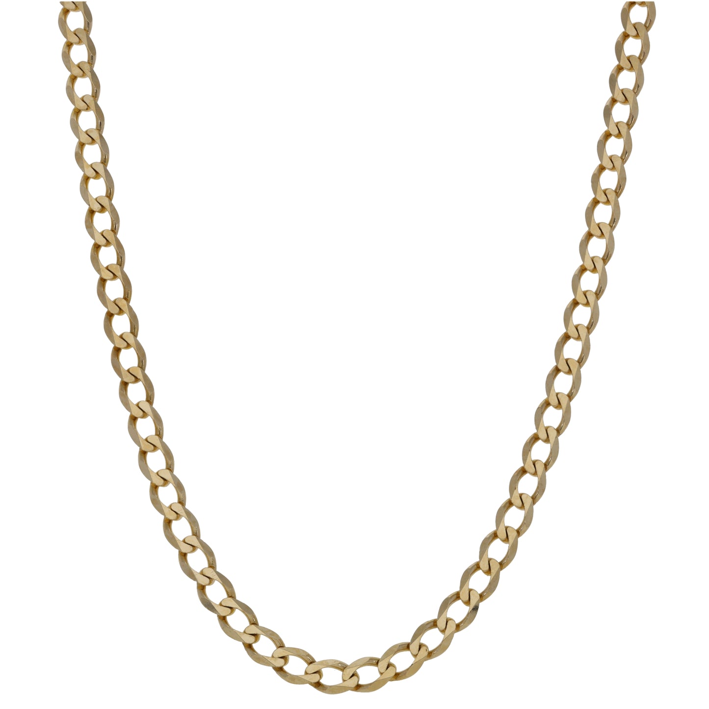 9ct Gold Curb Chain 22"