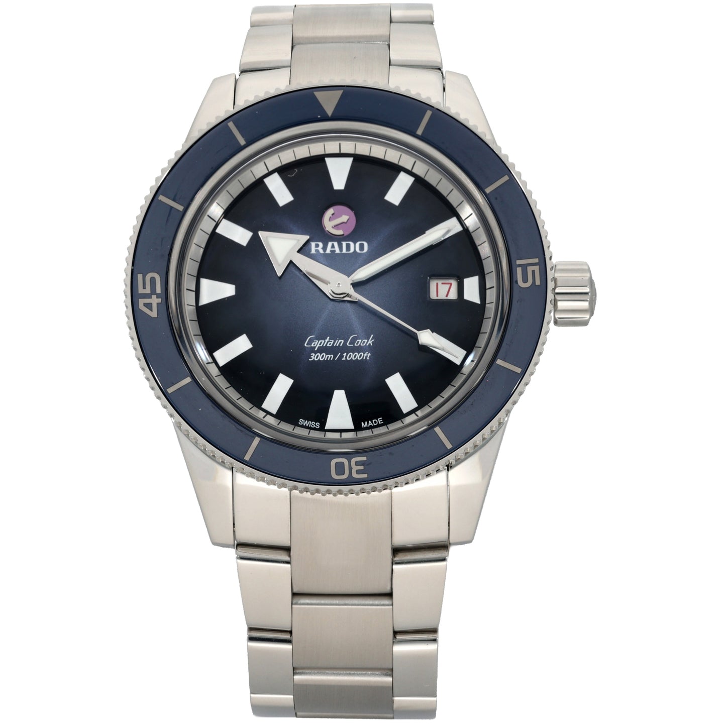 Rado Captain Cook 763.6105.3 42mm Stainless Steel Watch