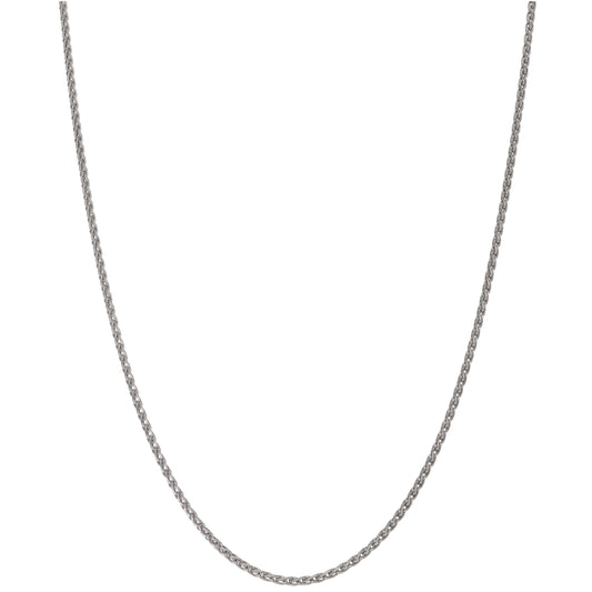 18ct White Gold Rope Chain 18"