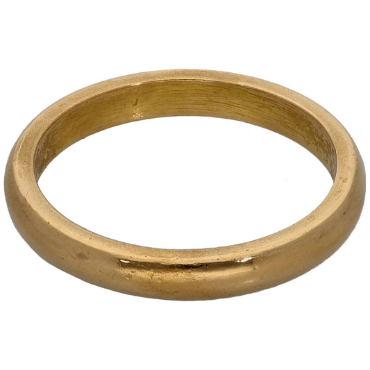 22ct Gold Plain Wedding Ring Size M