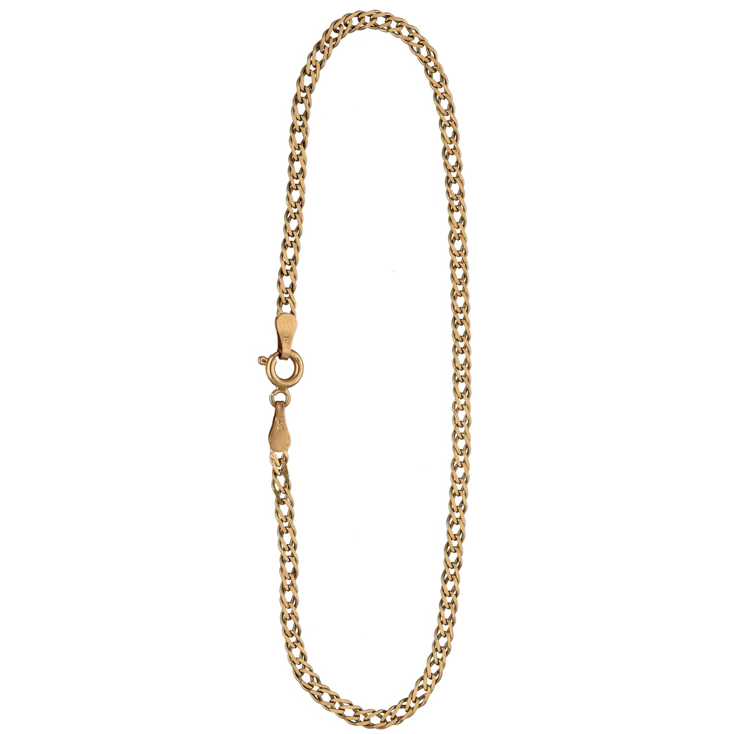 9ct Gold Double Curb Bracelet