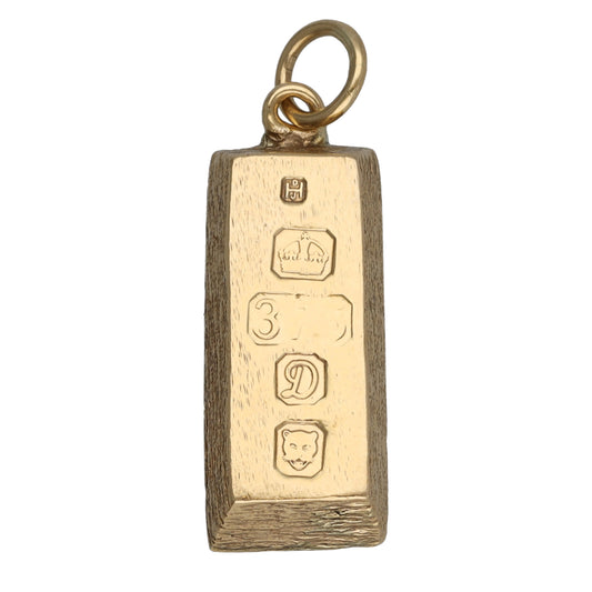 9ct Gold Ingot Pendant