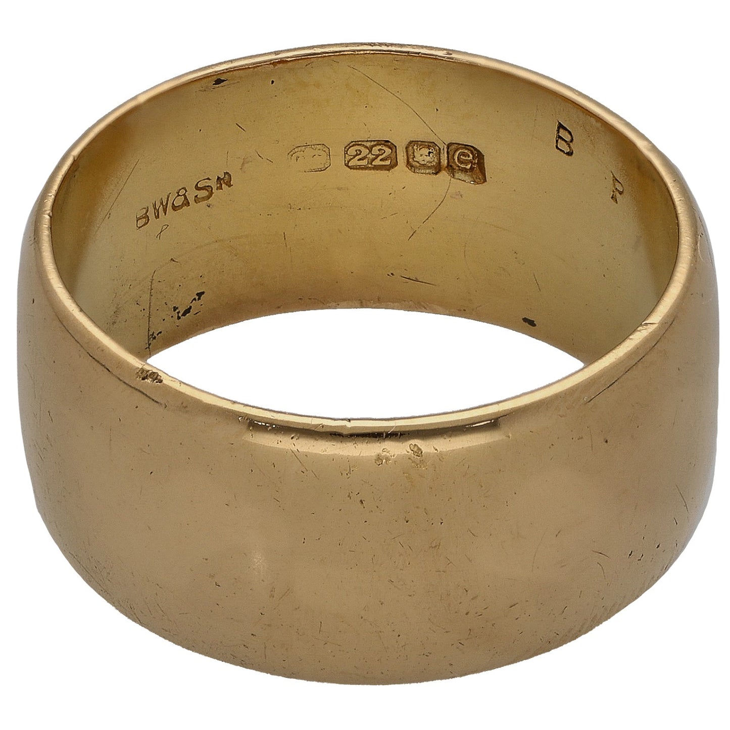 22ct Gold Plain Wedding Ring Size O
