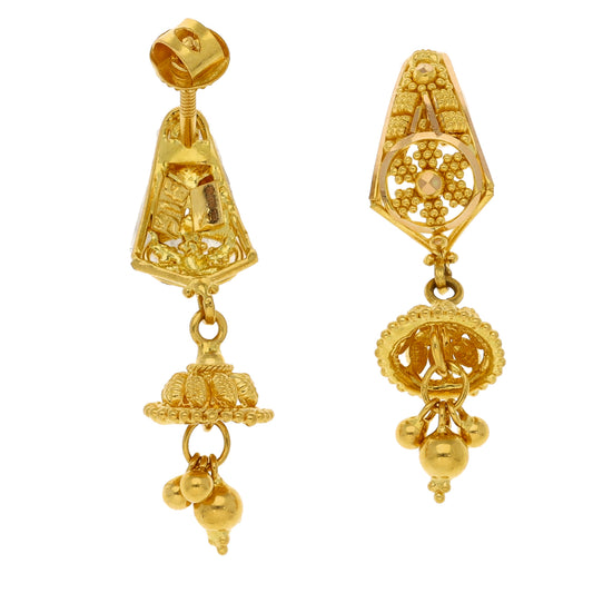 New 22ct Gold Fancy Drop Earrings