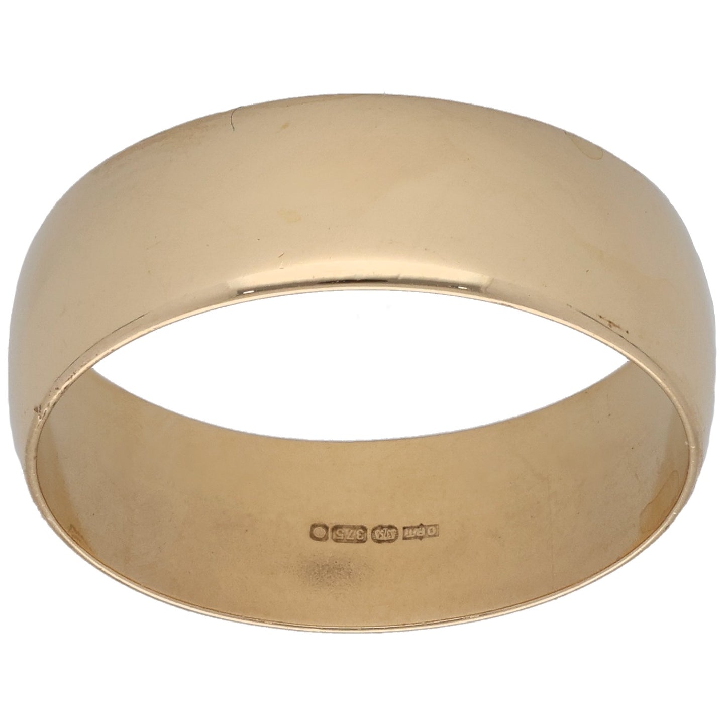 9ct Gold Plain Wedding Ring Size T
