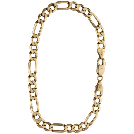 9ct Gold Figaro Bracelet