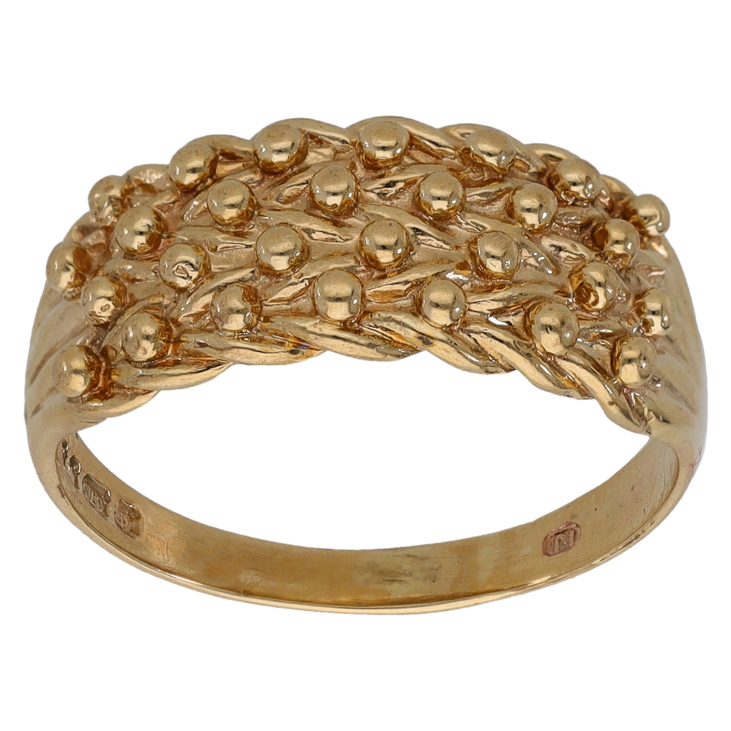 9ct Gold Keeper Ring Size Q