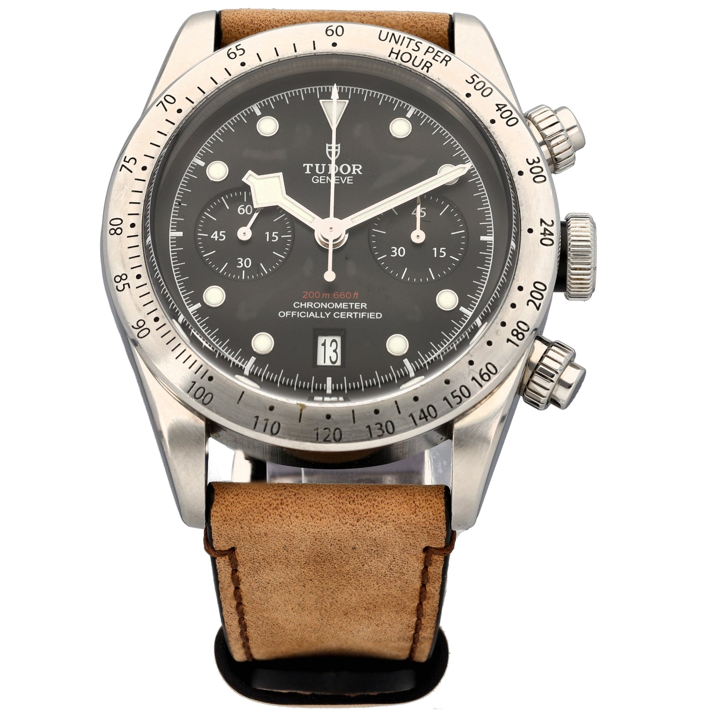 Tudor Hertiage Chronograph 79350 40mm Stainless Steel Watch