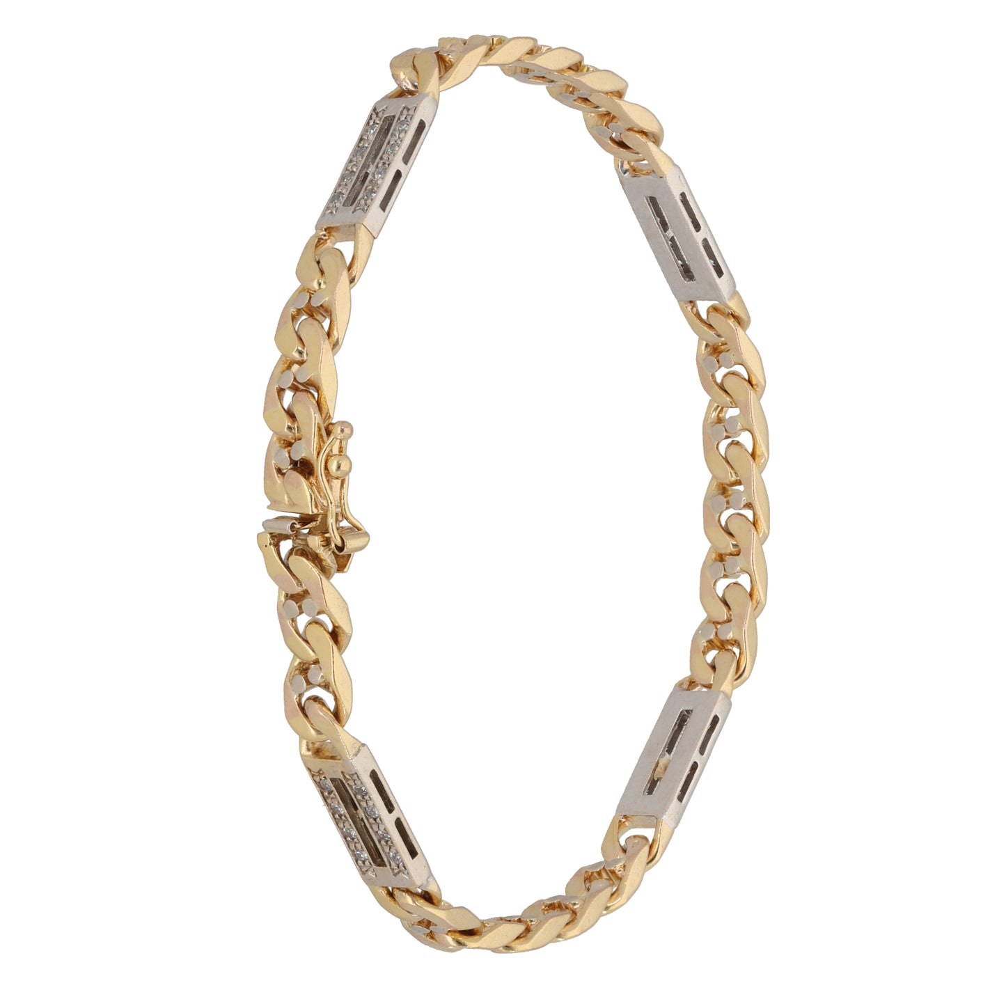 9ct Gold Cubic Zirconia Fancy Bracelet