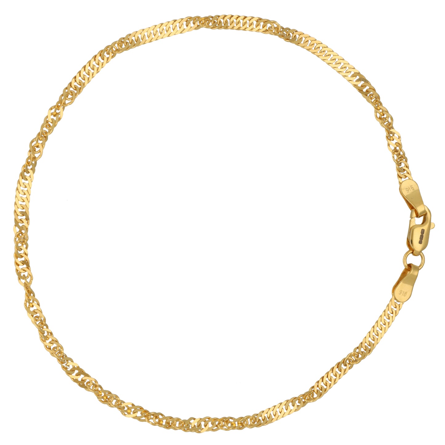 New 22ct Gold Ripple Bracelet