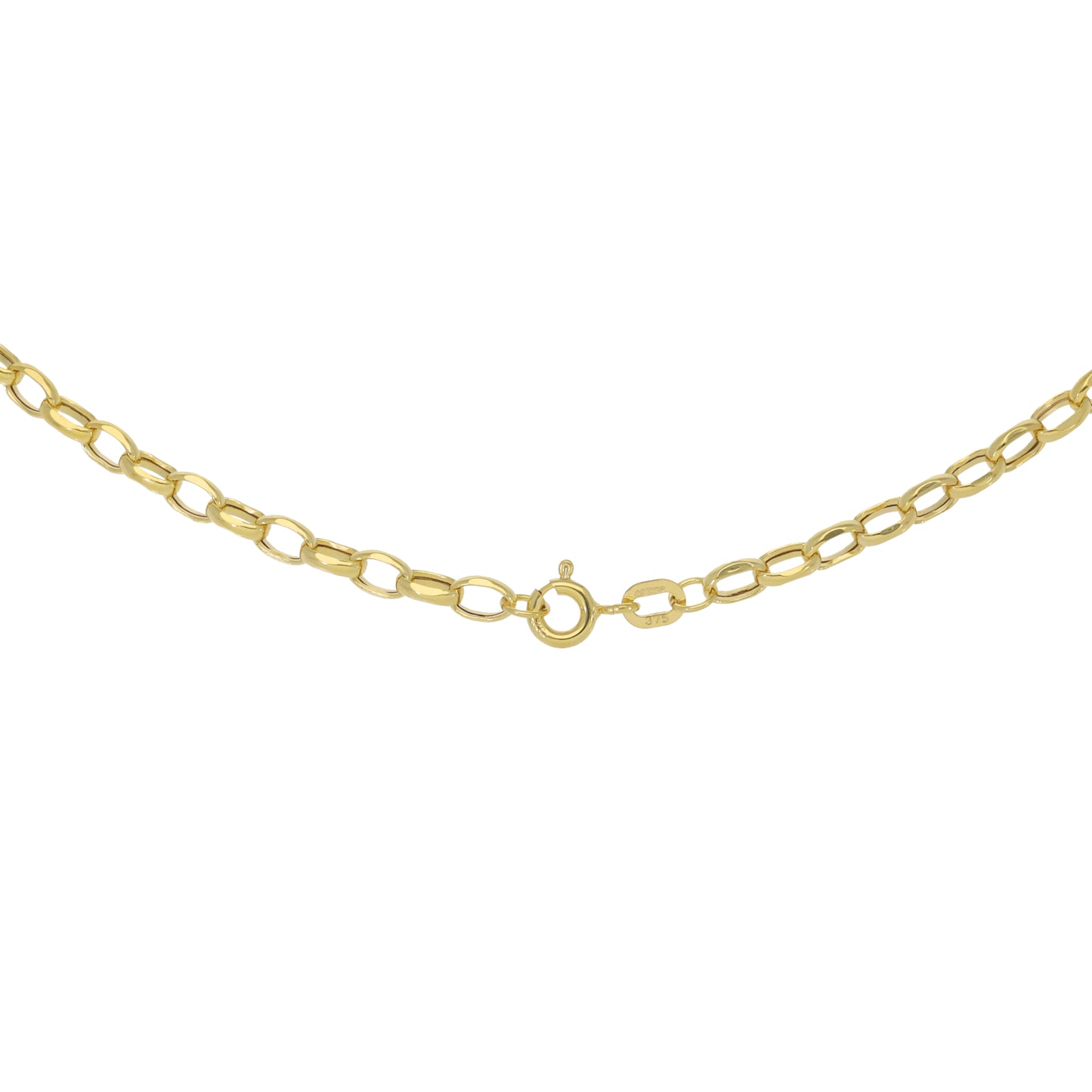 New 9ct Oval Belcher Chain 22"