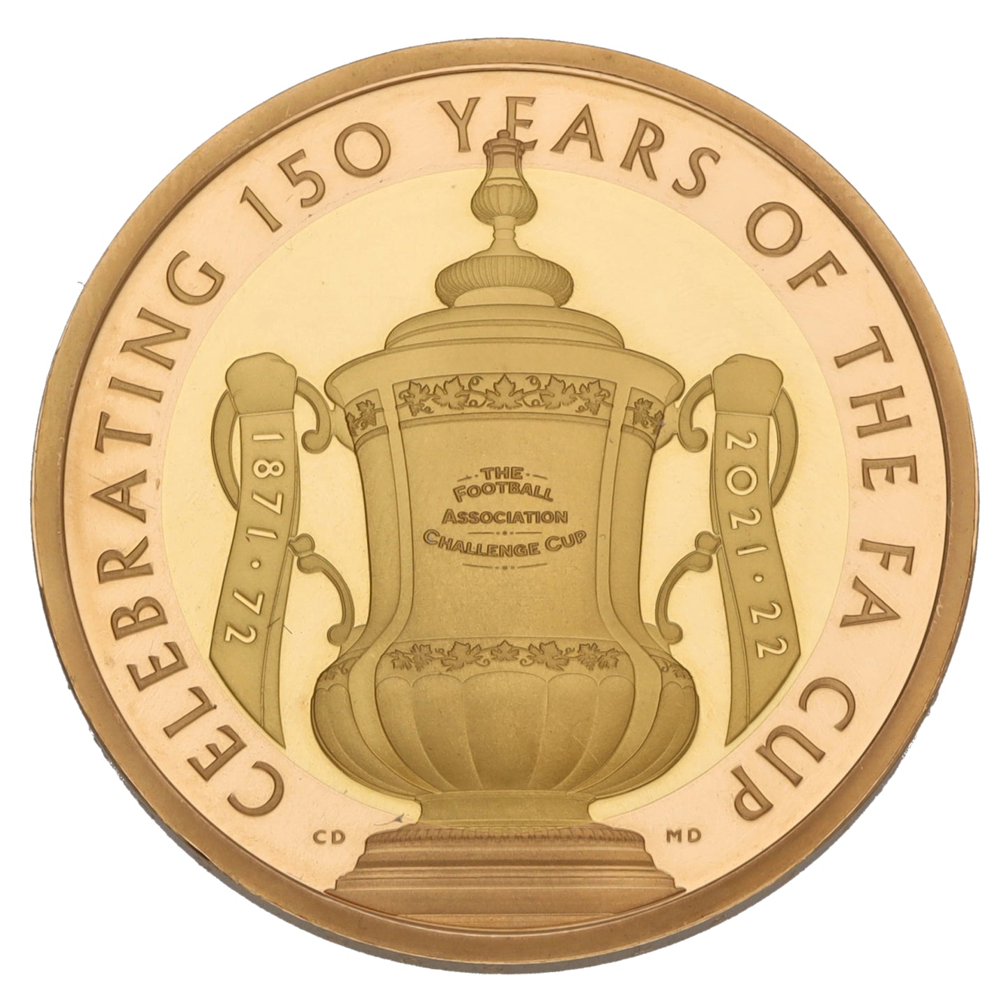 22ct Gold 150 Years Of The FA Cup Two Pounds Coin 2022