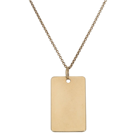 9ct Gold Alternative Pendant With Chain