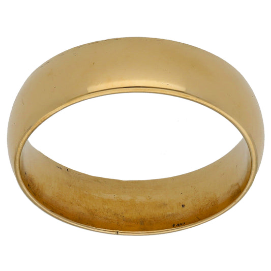 9ct Gold Plain Wedding Ring Size R
