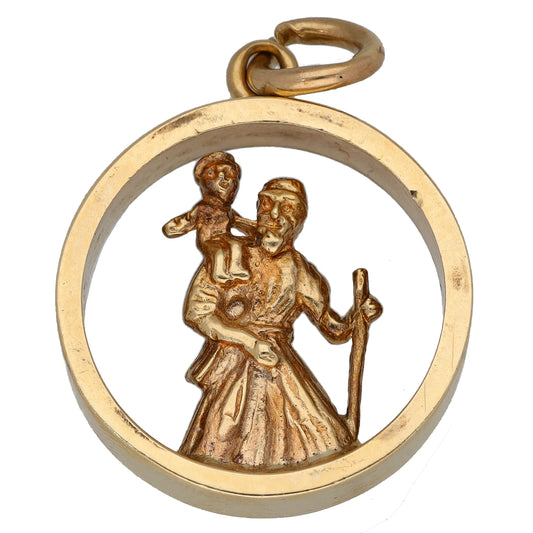 9ct Gold St Christopher Pendant