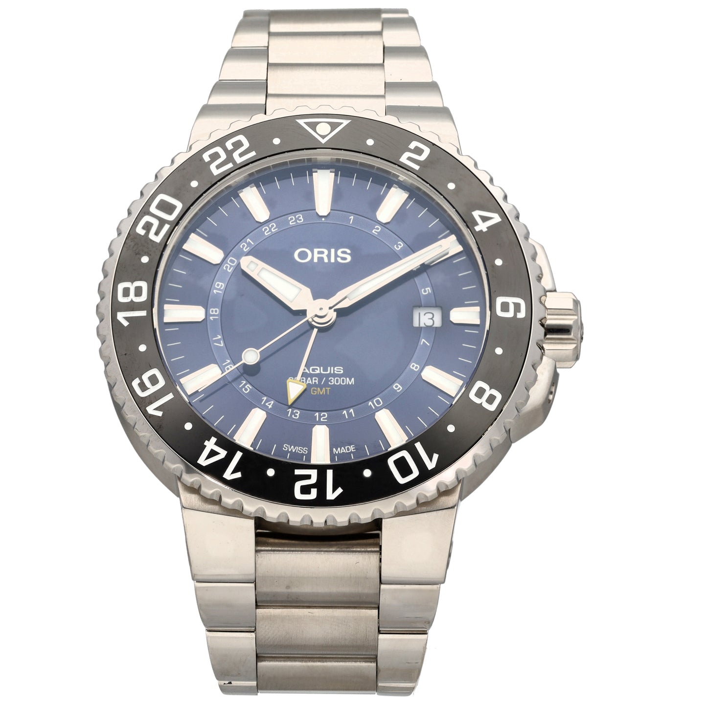 Oris Aquis GMT Date 7754 43.5mm Stainless Steel Watch