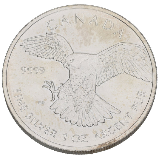 Fine Silver Canadian Peregrine Falcon 1 OZ Coin 2014