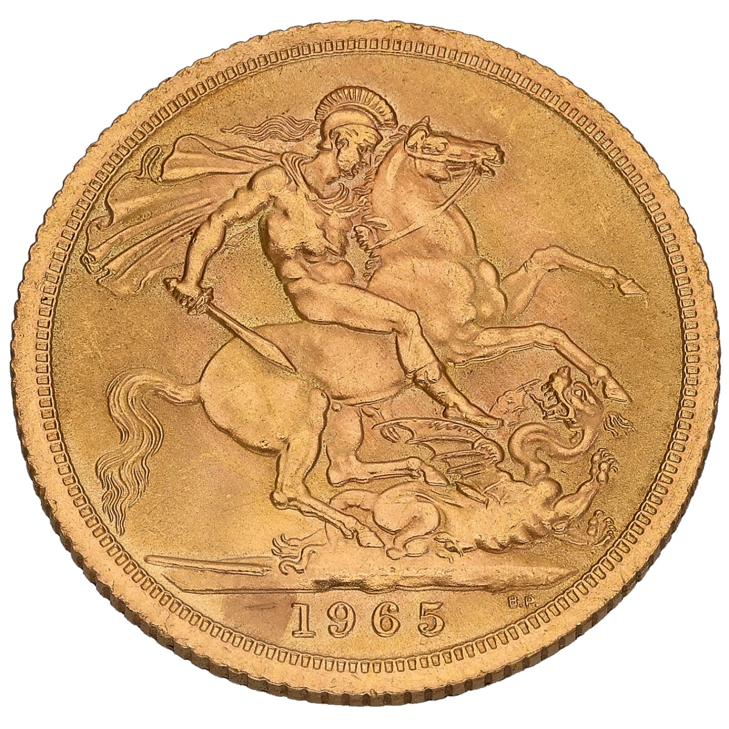 22ct Gold Queen Elizabeth II Full Sovereign Coin 1965