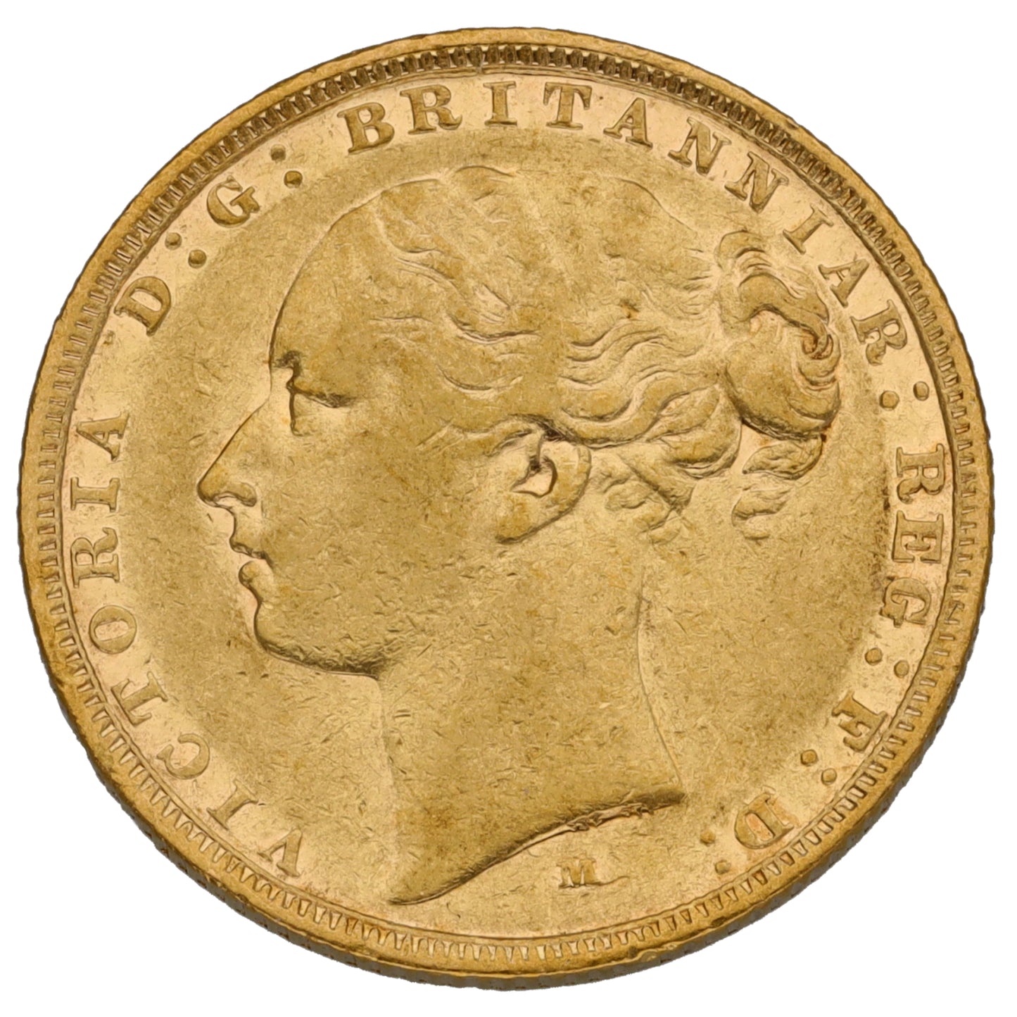 22ct Gold Queen Victoria Full Sovereign Coin 1882