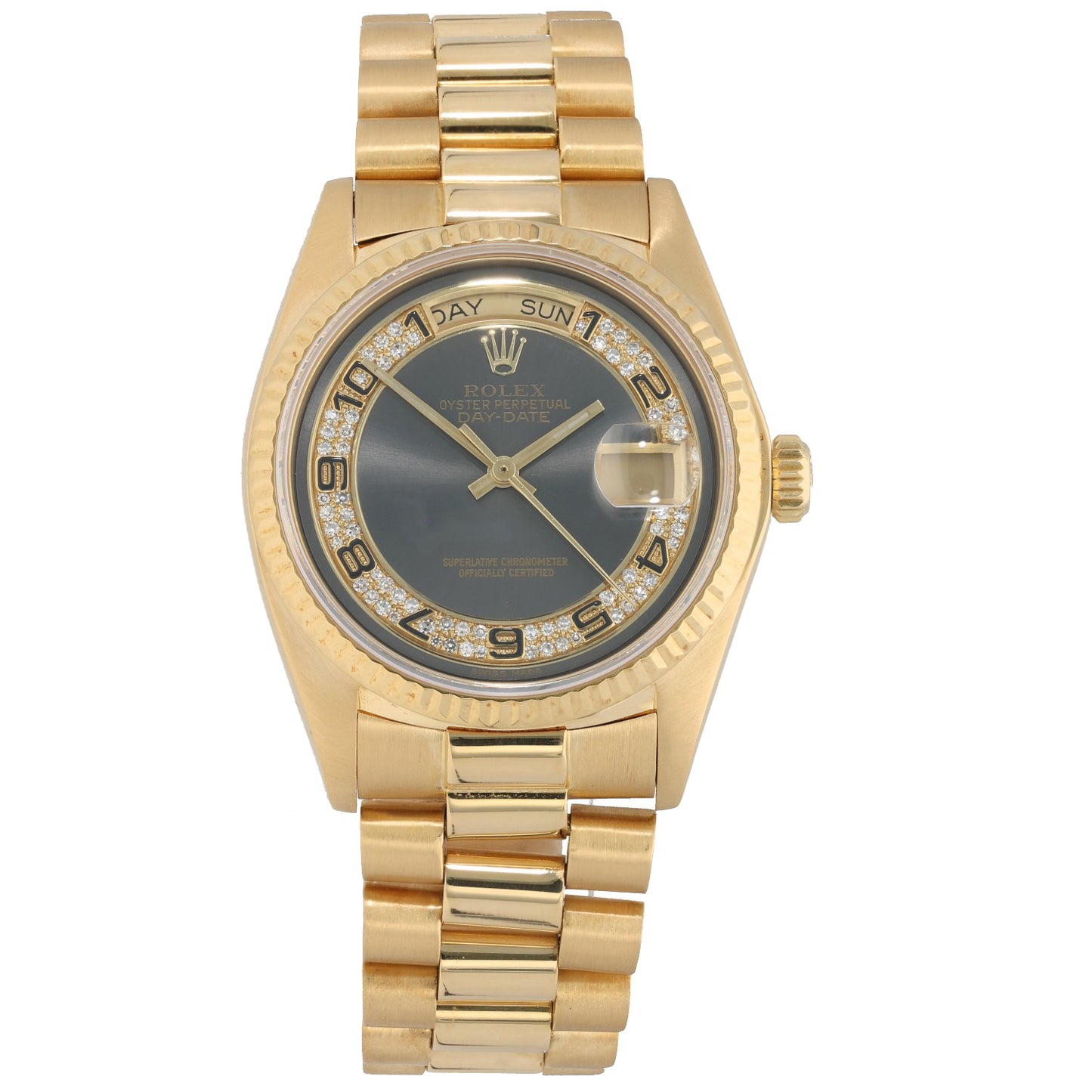 Rolex Day-Date 18038 36mm Gold Watch
