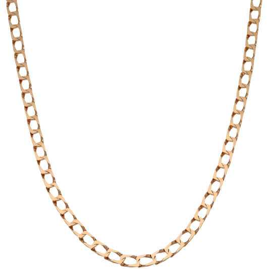 9ct Gold Curb Chain 20"