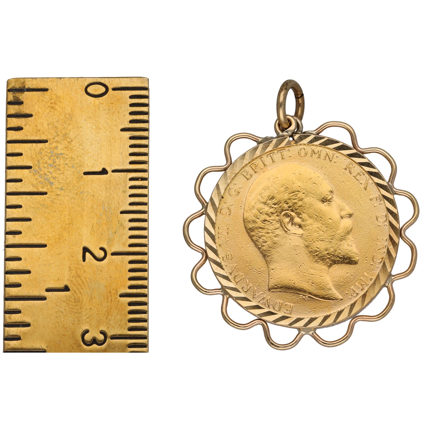 9ct Gold Full Sovereign Coin Pendant
