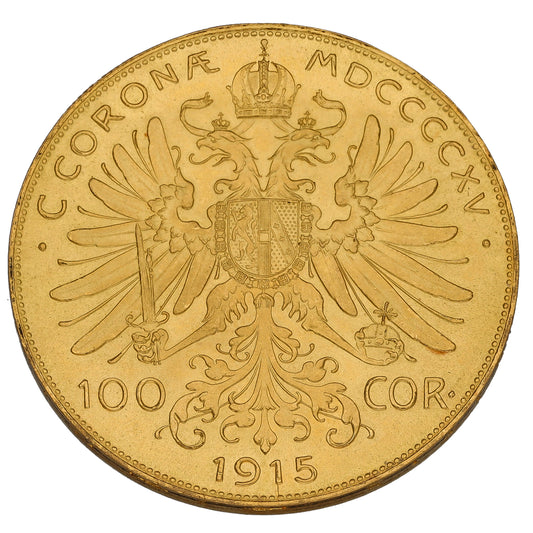 22ct Gold Austrian 100 Corona Coin 1915