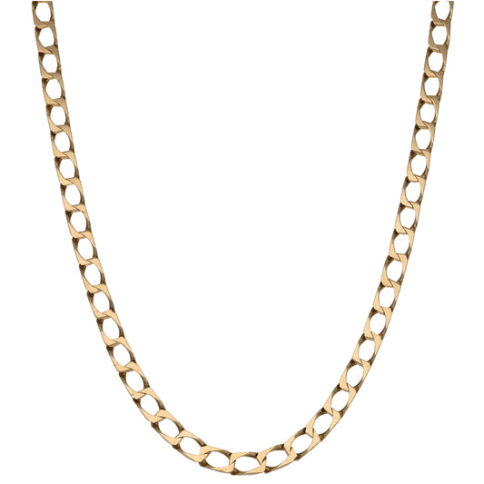 9ct Gold Curb Chain 20"
