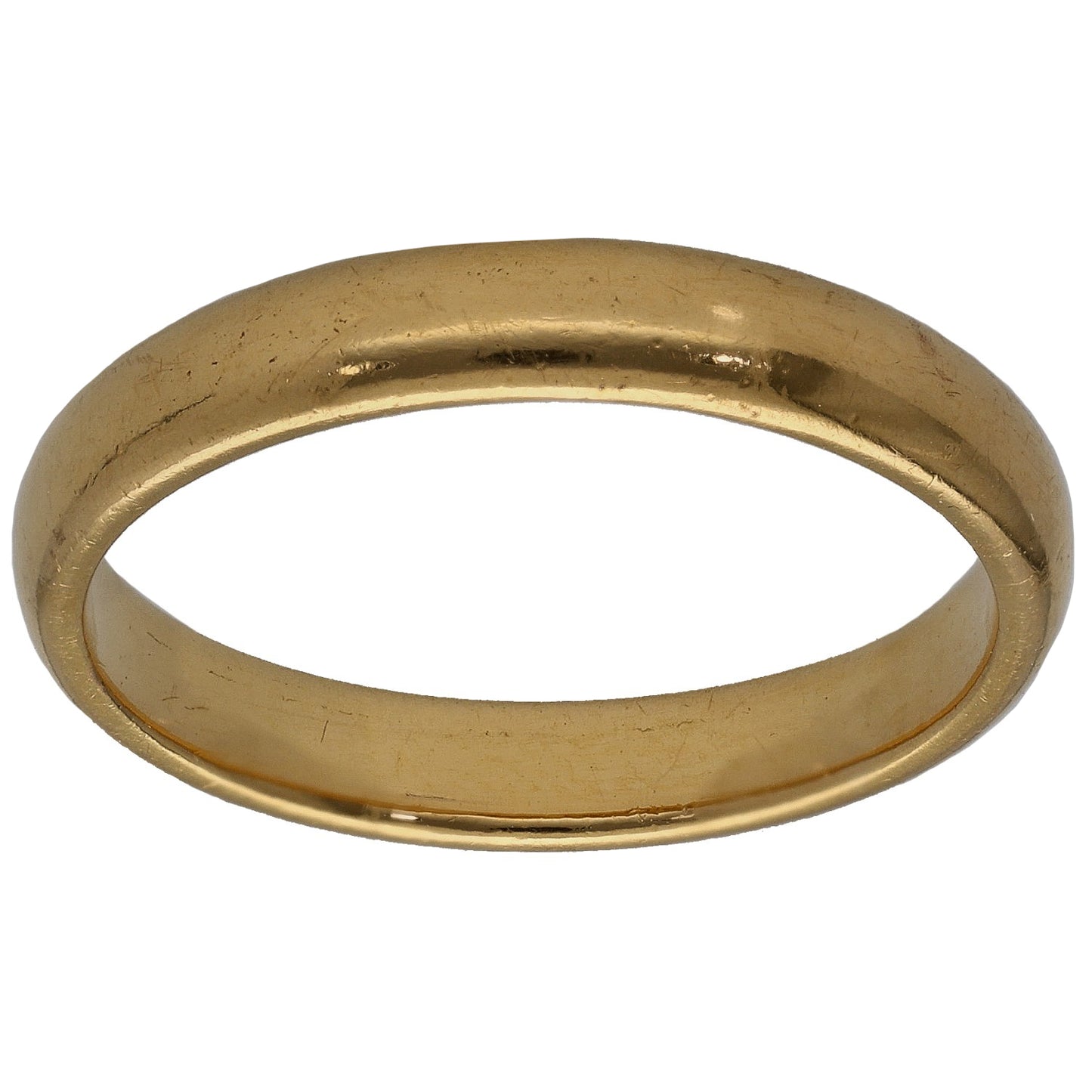 22ct Gold Plain Wedding Ring Size S