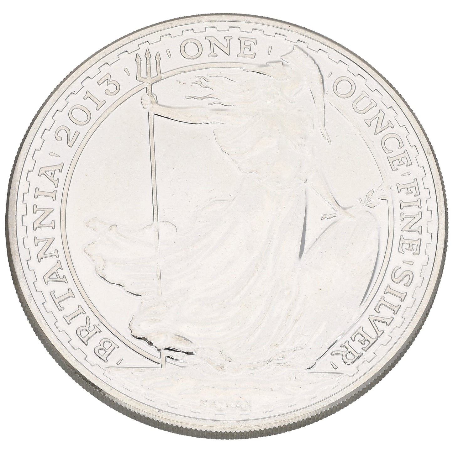 Fine Silver Queen Elizabeth II 1 OZ Britannia Coin 2013