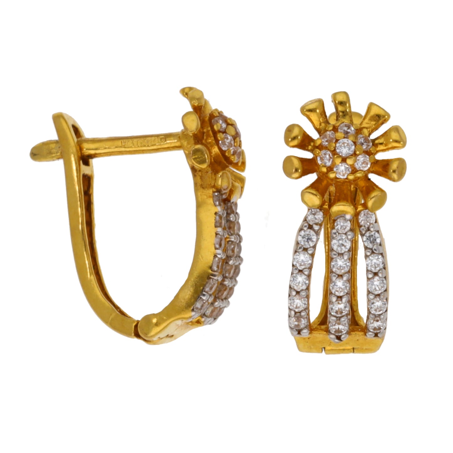 22ct Gold Cubic Zirconia Dress/Cocktail Earrings