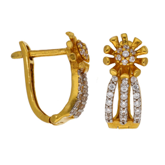 22ct Gold Cubic Zirconia Dress/Cocktail Earrings