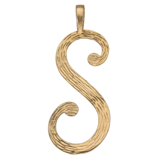 9ct Gold Initial S Pendant