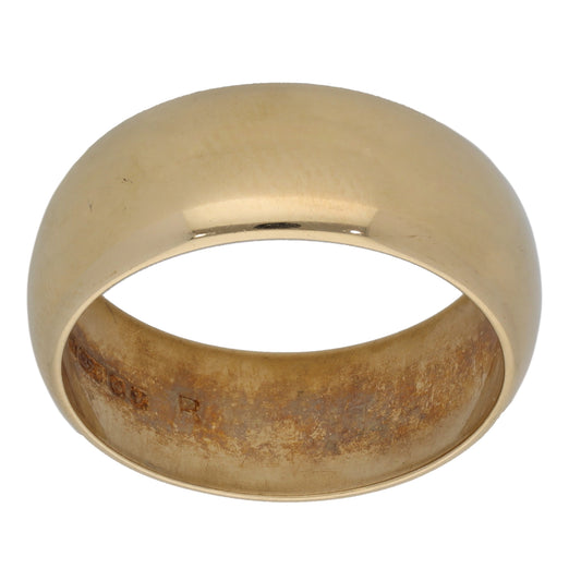 9ct Gold Plain Wedding Ring Size O