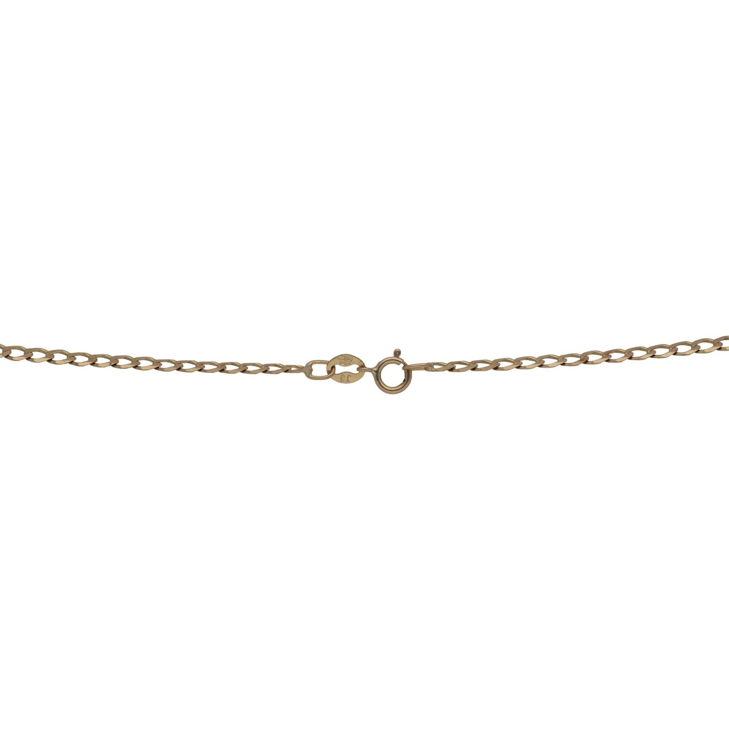 9ct Gold Curb Chain 18"
